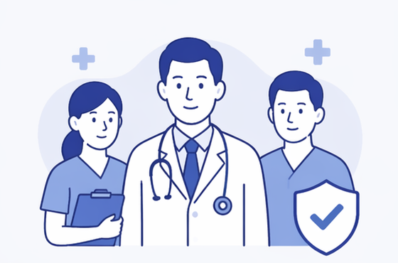 專業醫療團隊插圖